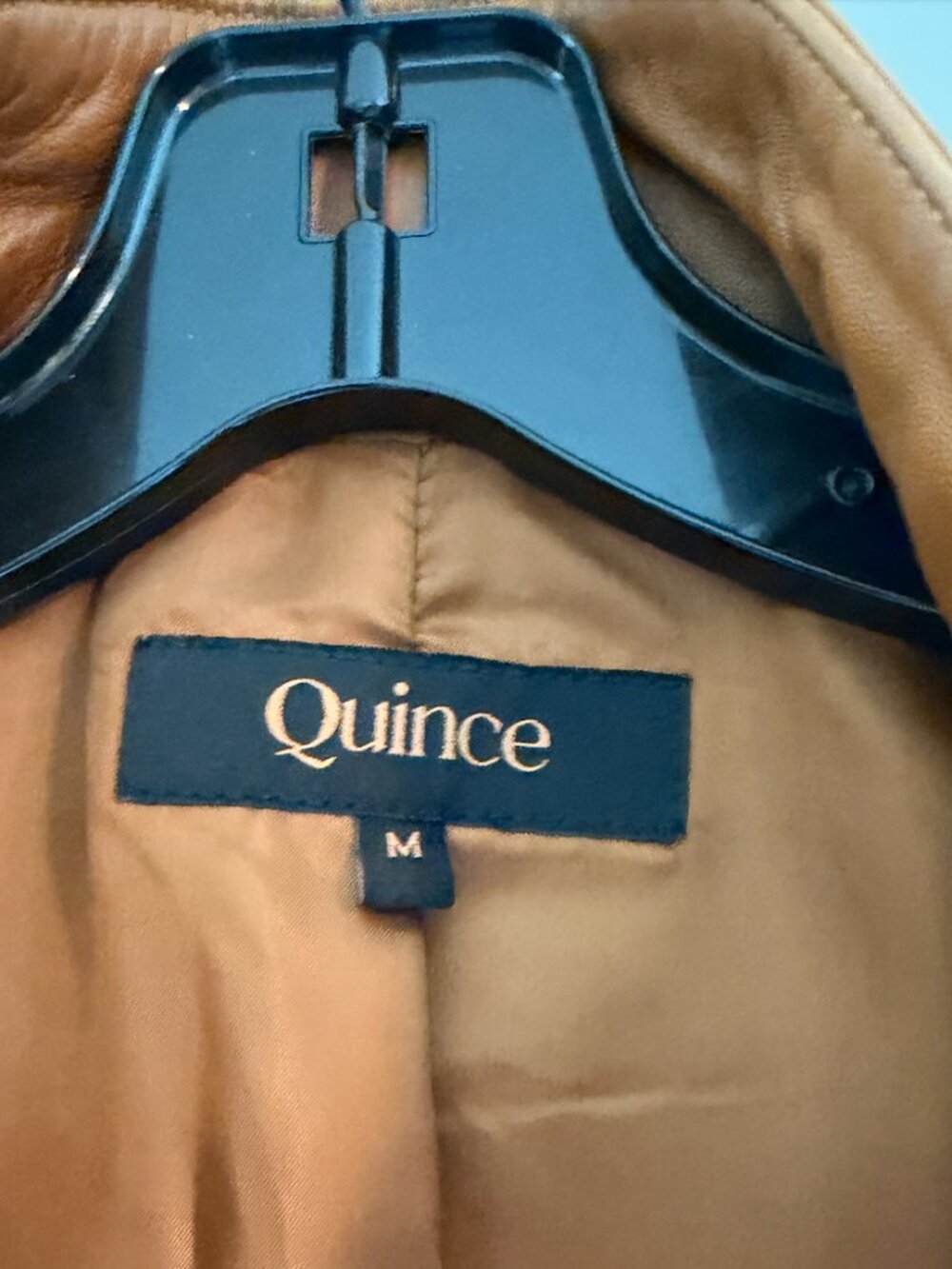 Quince Tan Leather Jacket - Picture 6 of 6